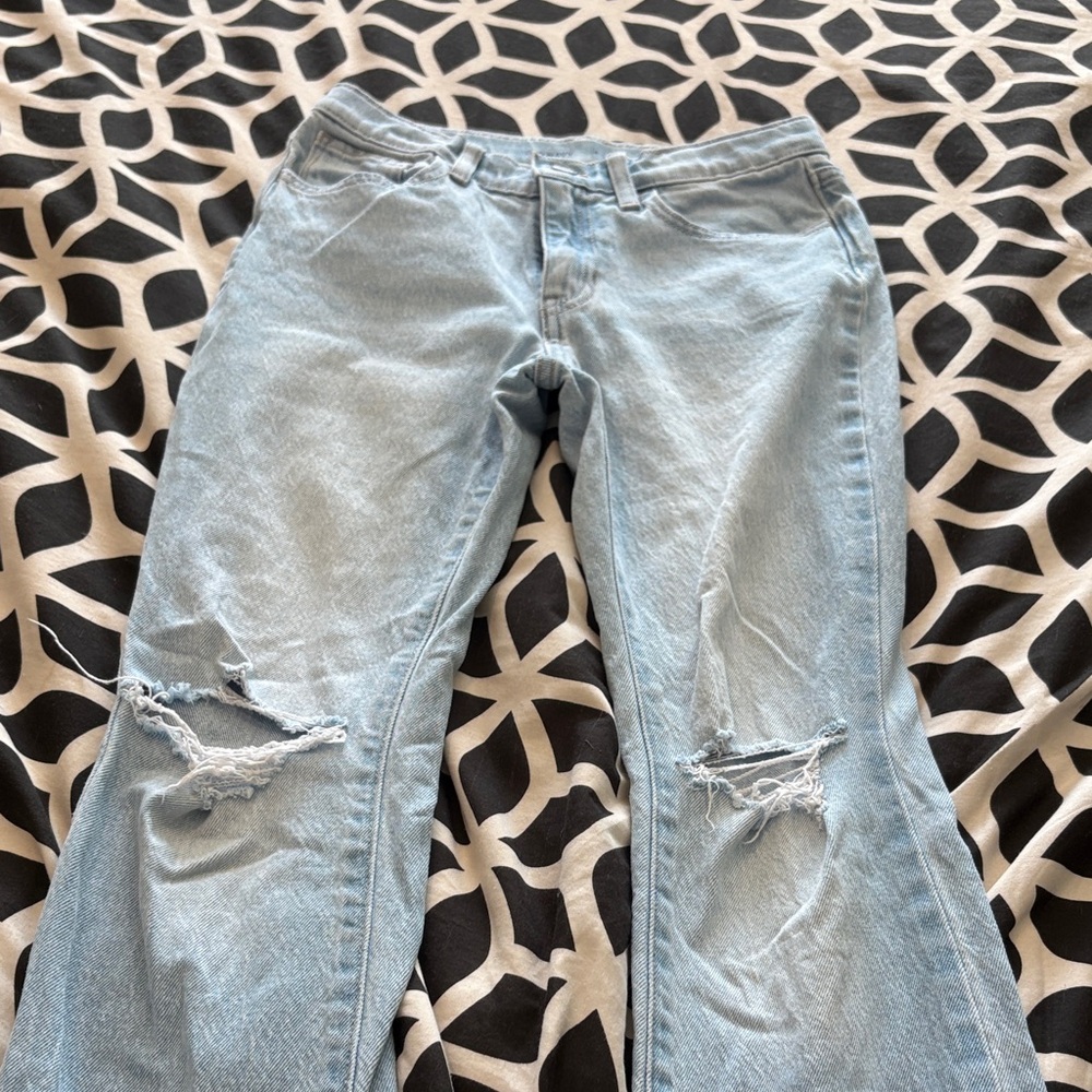Old Navy Distressed Light Blue Jeans